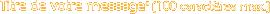 Titre de votre message* (100 caract&egrave;res max.)
